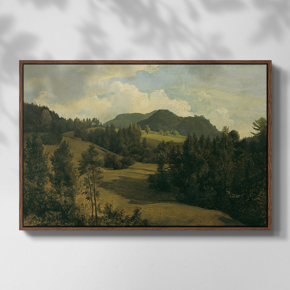 Landscape near Miesenbach, c. 1830 - Floater Framed Canvas Print