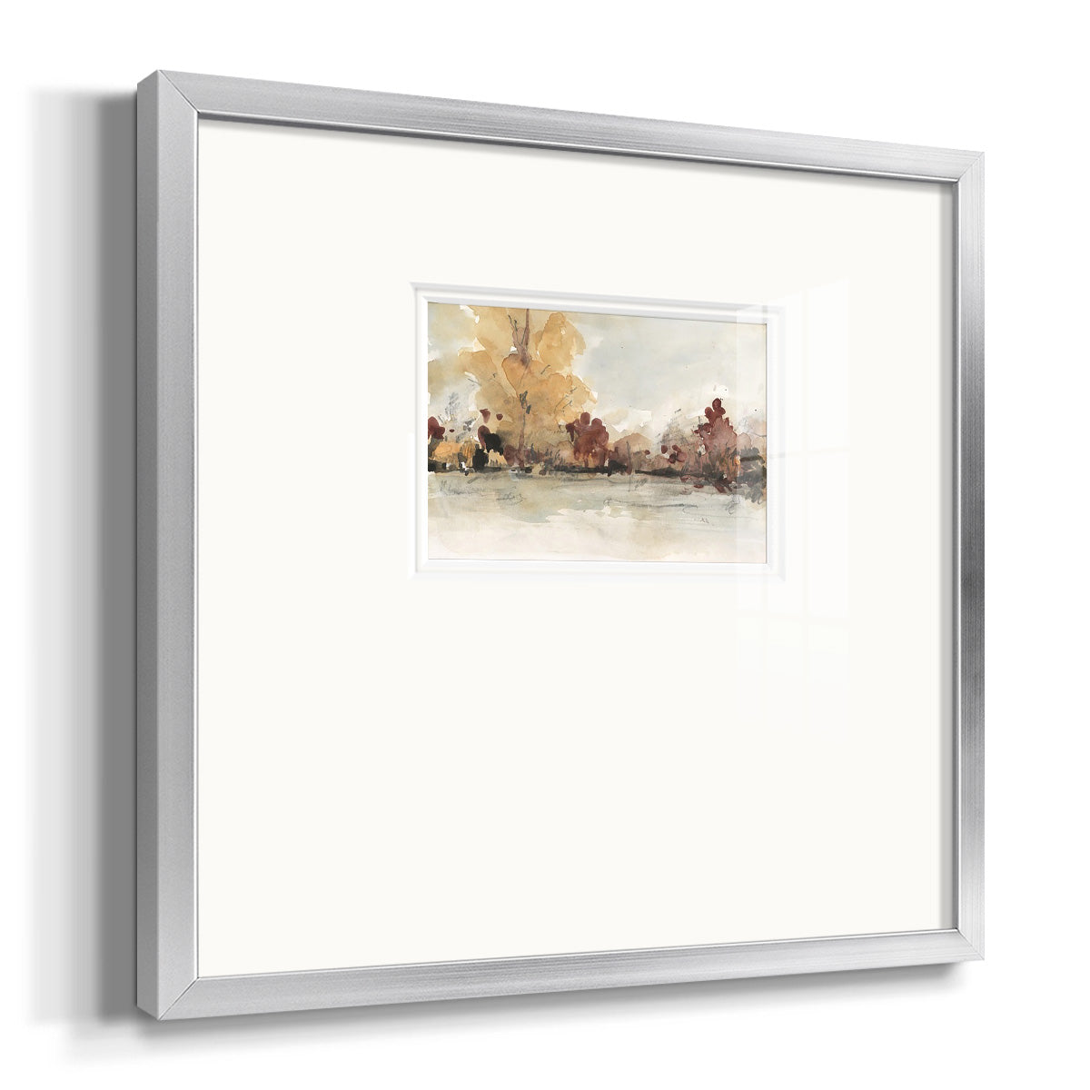 The Autumn View I Premium Framed Print Double Matboard