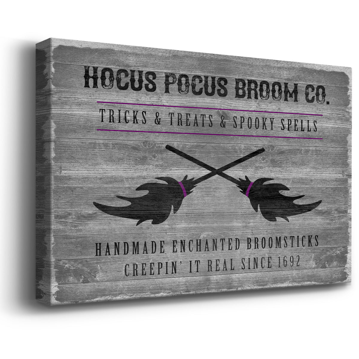 Hocus Pocus Broom Co. - Canvas Art Print