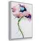 Paris Poppy II - Framed Premium Gallery Wrapped Canvas L Frame - Ready to Hang