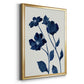 Indigo Bloom I - Modern Framed Canvas Print