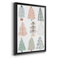 Christmas Tree Sketchbook II - Modern Framed Canvas Print