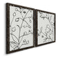 Botanical Sketch I   - Premium Framed Canvas 2 Piece Set - Ready to Hang