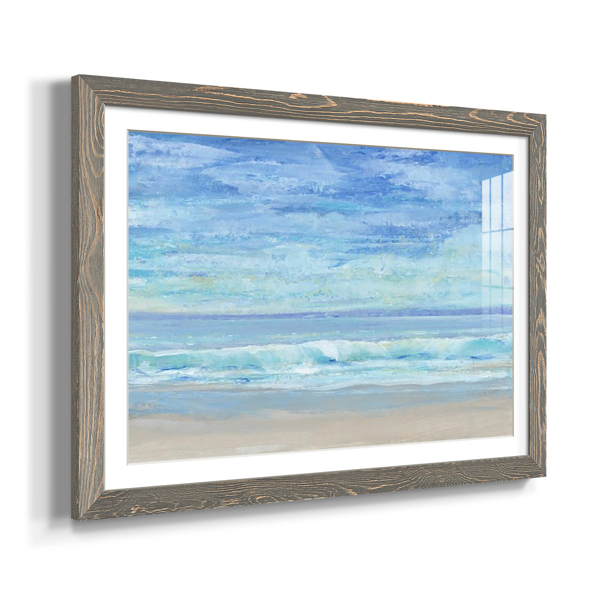 Rolling Surf I - Barnwood Framed Art Print