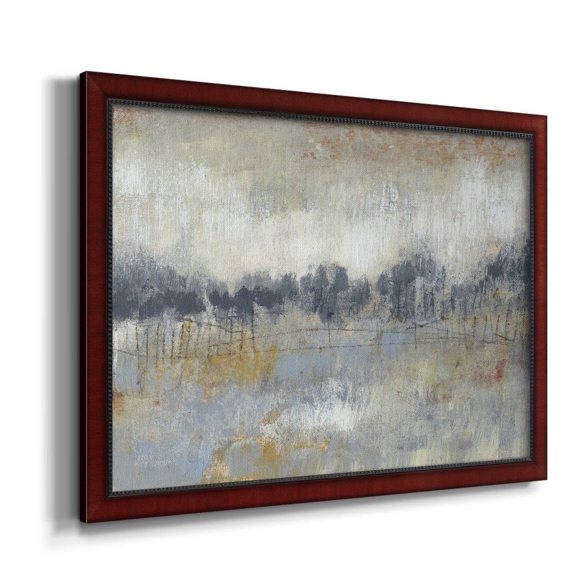 Cool Grey Horizon II Premium Framed Canvas- Ready to Hang