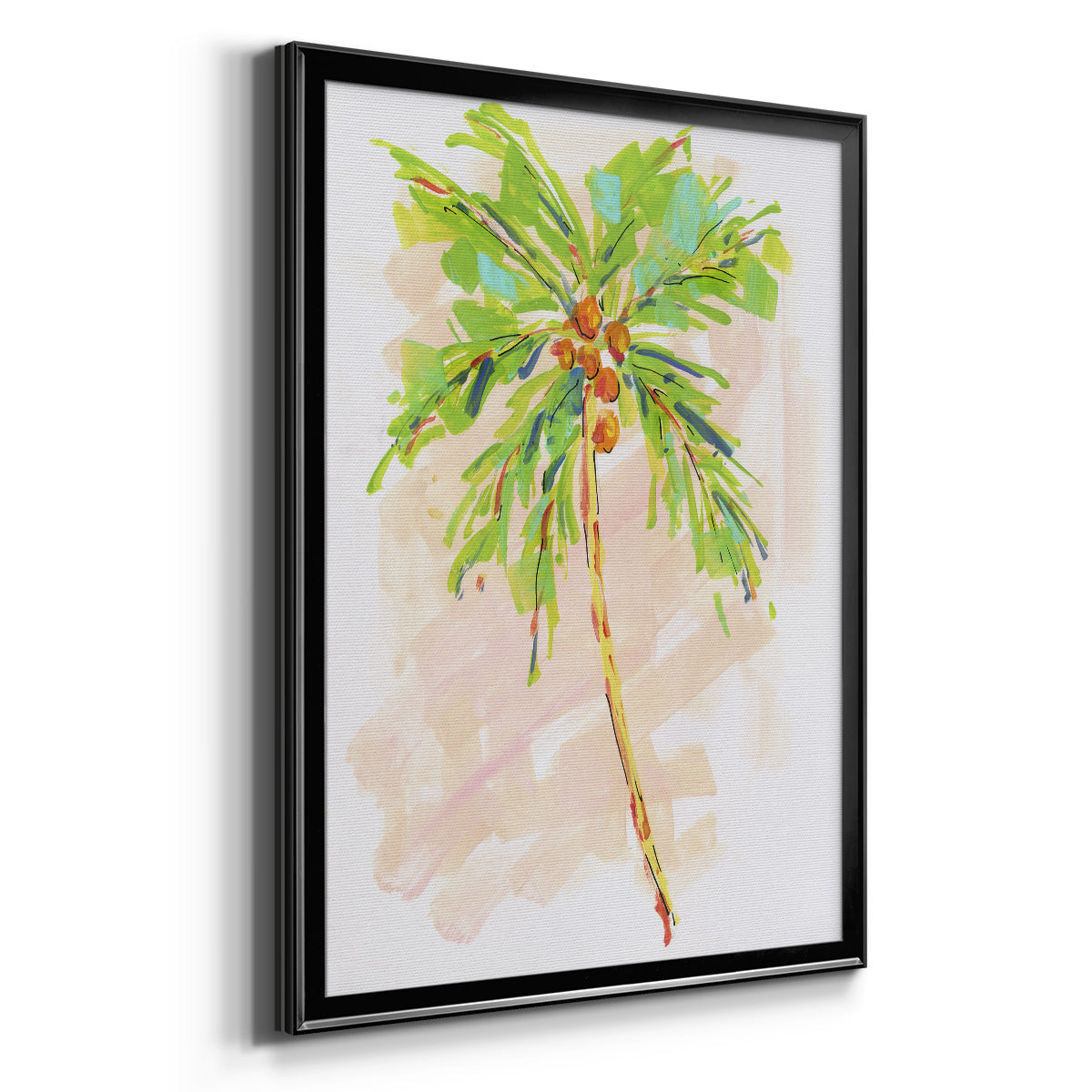 Coconut Palm I - Modern Framed Canvas Print