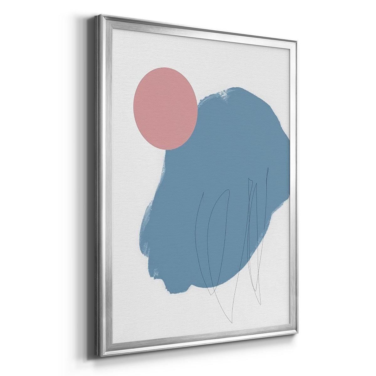 Elementary Abstract I - Modern Framed Canvas Print