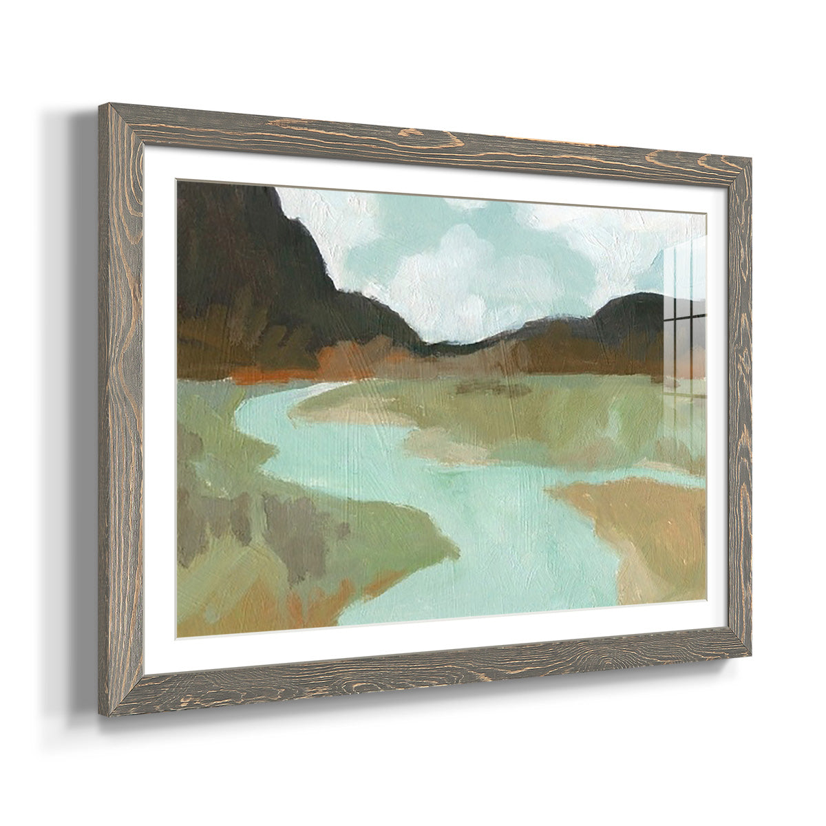 Coldwater Hills II - Barnwood Framed Art Print