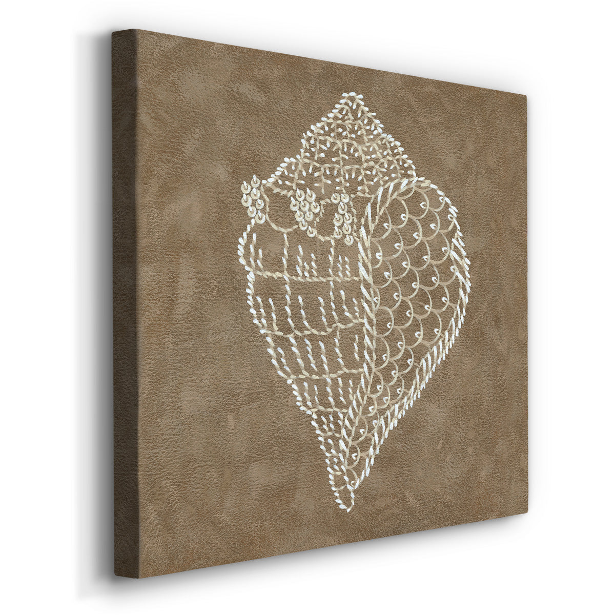 Embroidered Shells I - Canvas Art Print