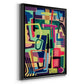 Connected Colors I - Modern Framed Canvas Print