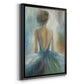 Lady in Blue -  Framed Canvas Print