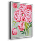 This Year's Peonies I - Modern Framed Canvas Print