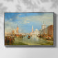 Venice: The Dogana and San Giorgio Maggiore, 1834 - Floater Framed Canvas Print