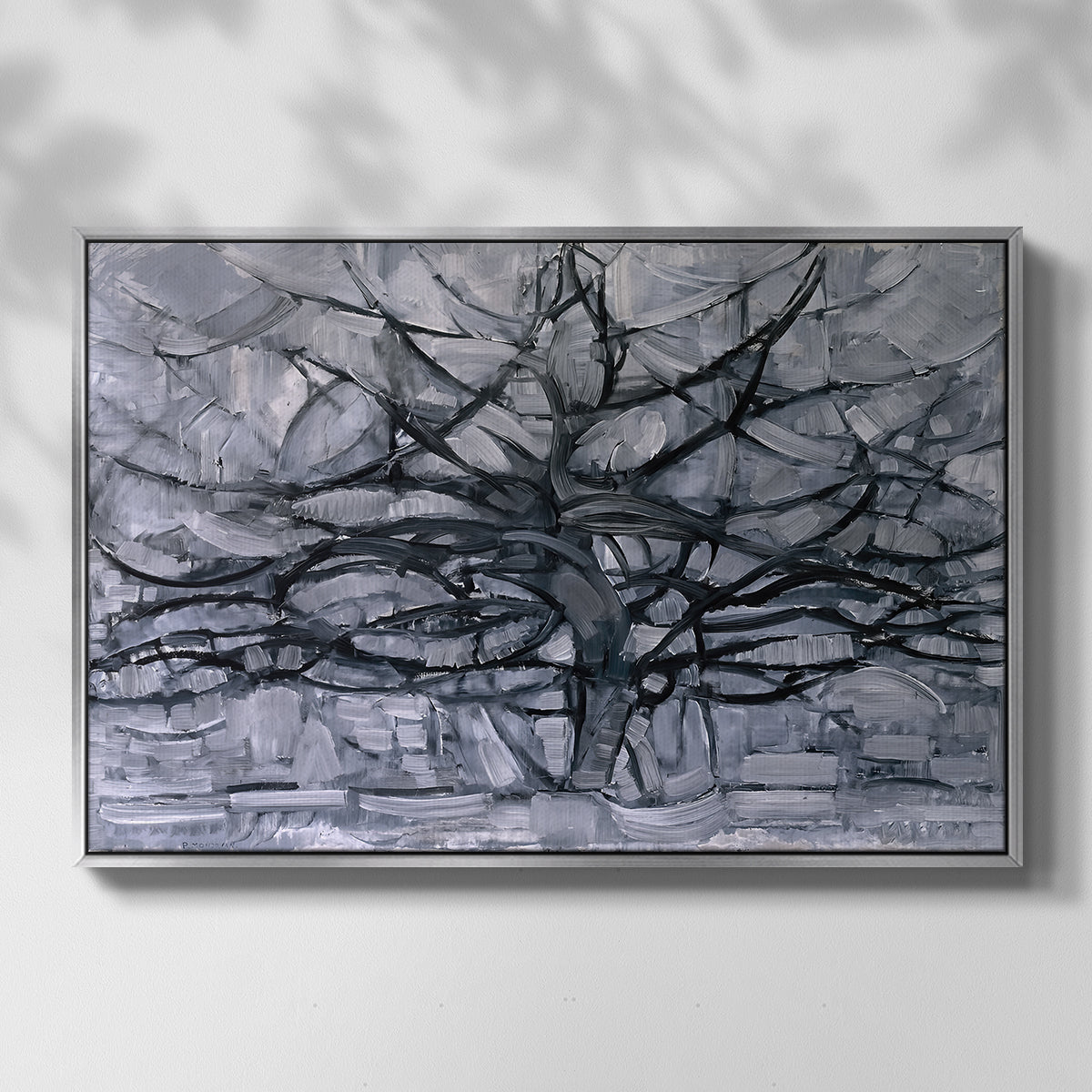 The Gray Tree, 1911 - Floater Framed Canvas Print