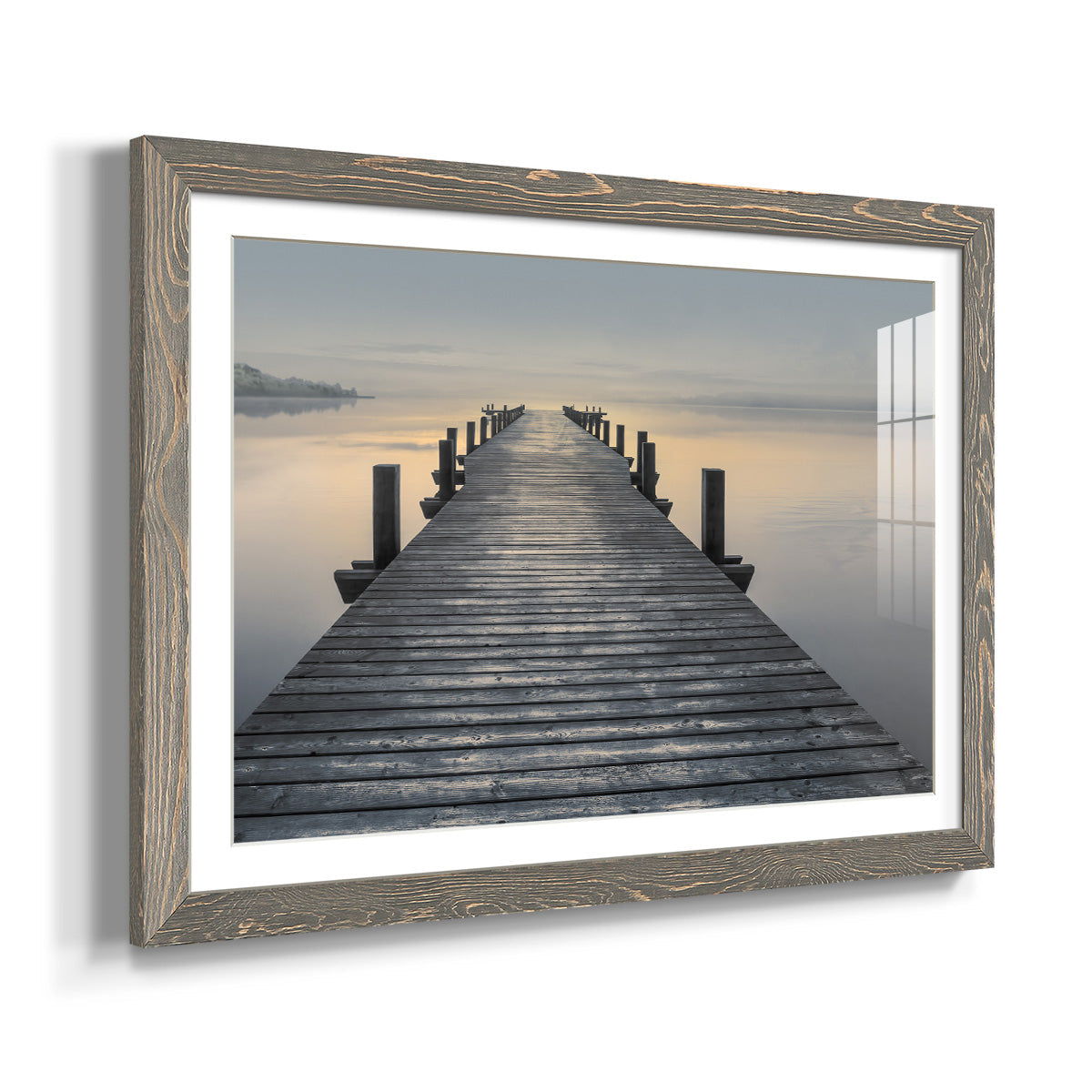 Sun Down - Barnwood Framed Art Print