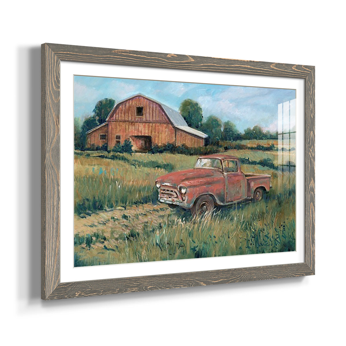 Rusting Away I - Barnwood Framed Art Print