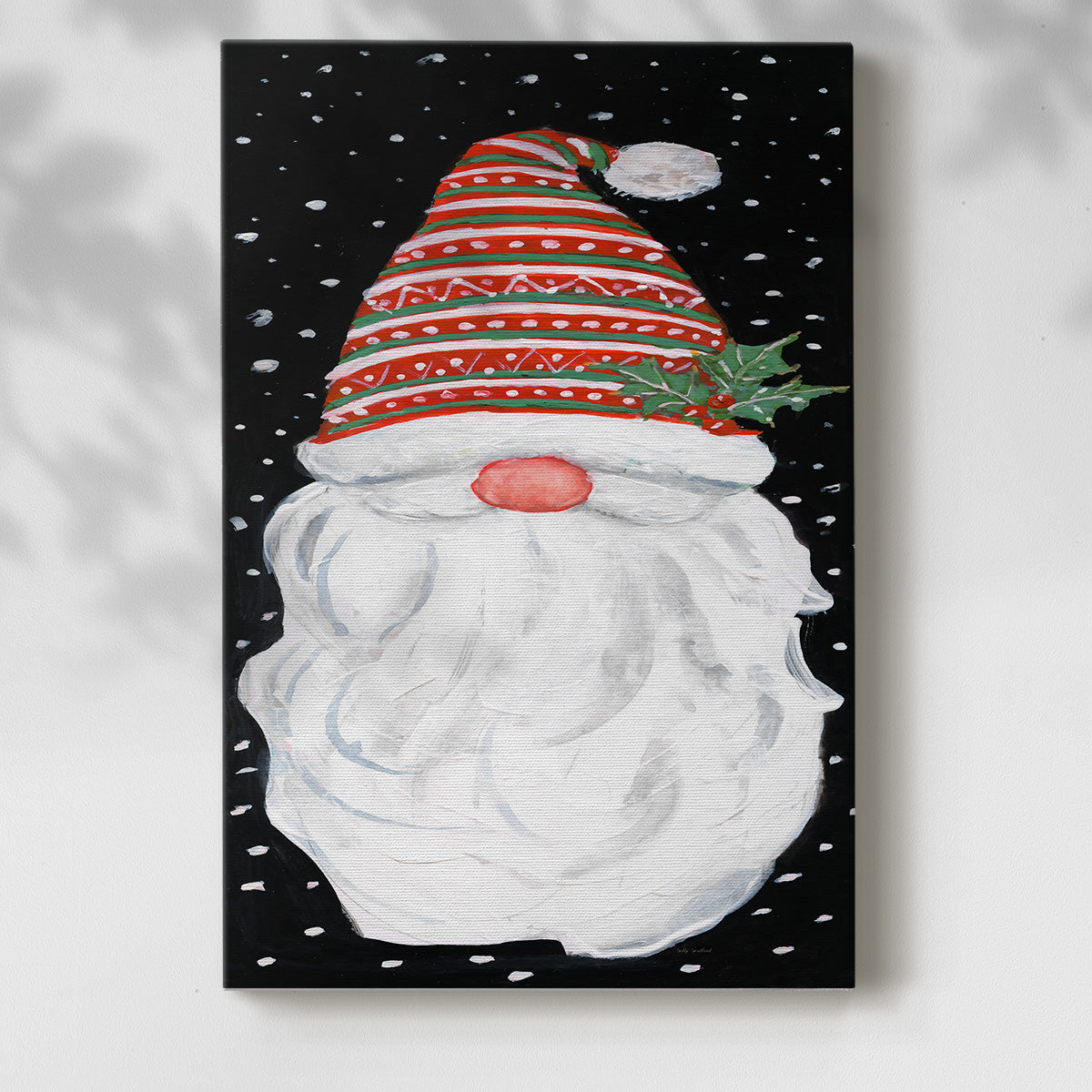 Winter Home Gnome - Gallery Wrapped Canvas