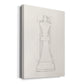 Chess Set Sketch II Premium Gallery Wrapped Canvas - Ready to Hang