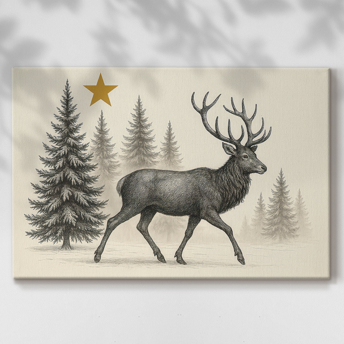 Hearth of Golden Whisper - Canvas Art Print