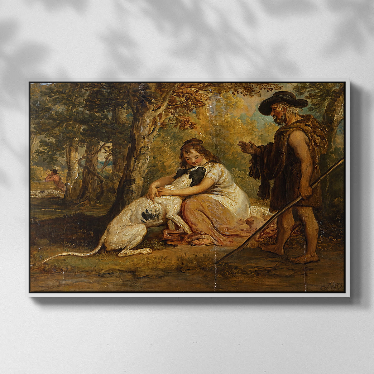 Measure for Measure, or The Biter Bit, 1840 - Floater Framed Canvas Print