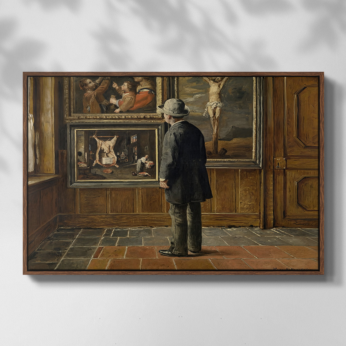 The Picture Lover, 1884 - Floater Framed Canvas Print