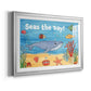 Cute Sea Creatures II Premium Framed Print - Ready to Hang