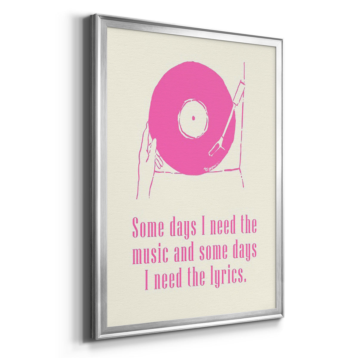 Sweet Melody II - Modern Framed Canvas Print