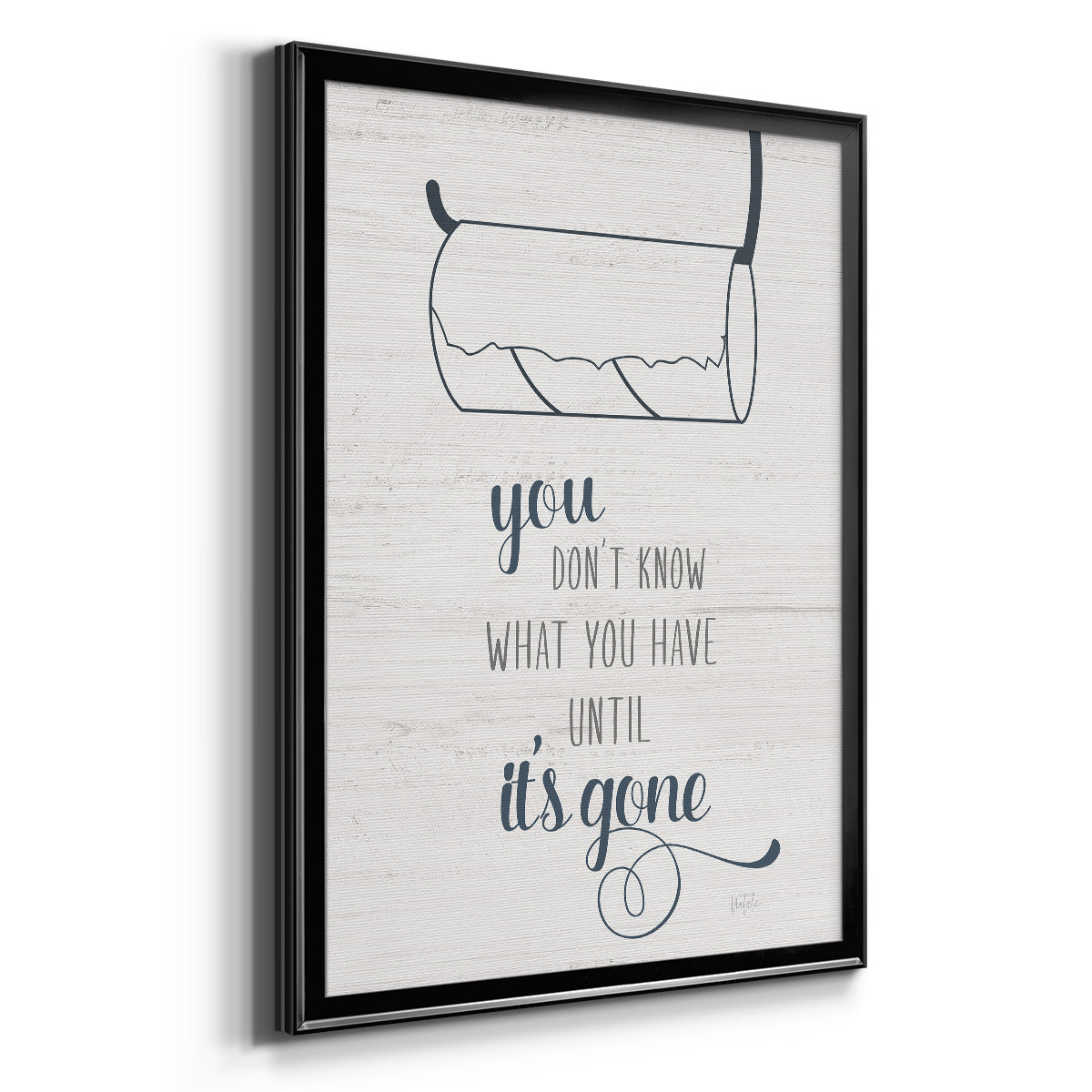 Until It's Gone - Modern Framed Canvas Print