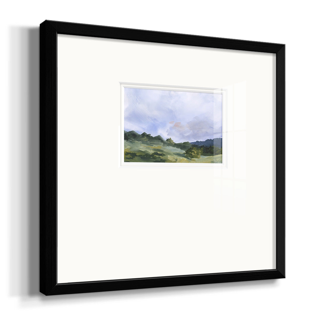 Pastoral Horizons I Premium Framed Print Double Matboard