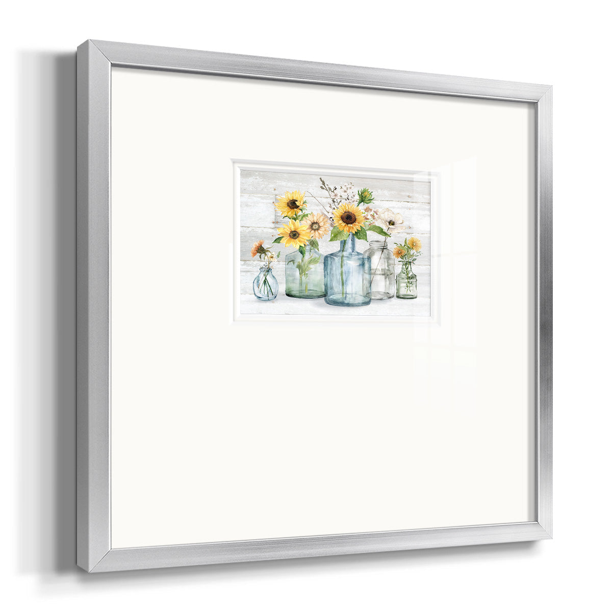 Sunflower Extravaganza Premium Framed Print Double Matboard