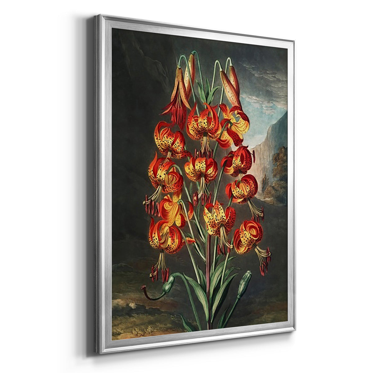 Temple of Flora III - Modern Framed Canvas Print