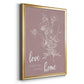Love Home - Modern Framed Canvas Print