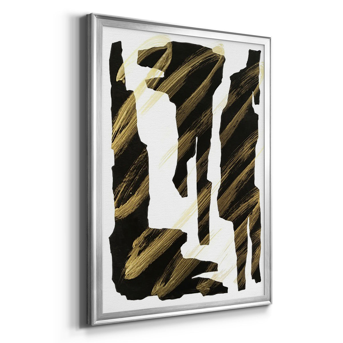 Onyx Obelisks III - Modern Framed Canvas Print