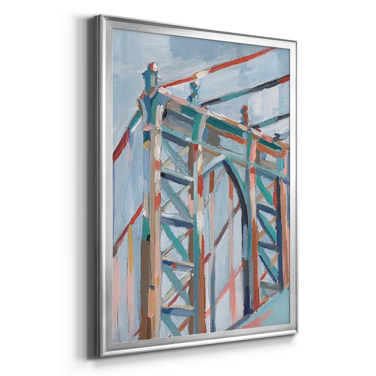 Big City Colors II - Modern Framed Canvas Print