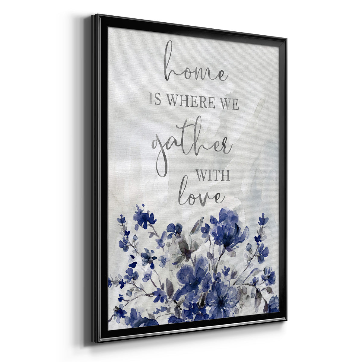 Gather With Love - Modern Framed Canvas Print