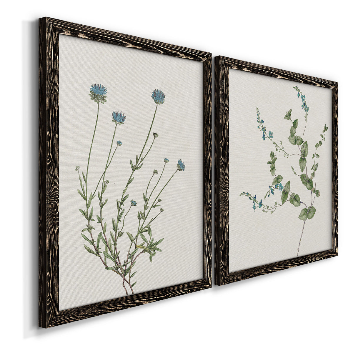 Blue Wispy I - Premium Framed Canvas 2 Piece Set - Ready to Hang