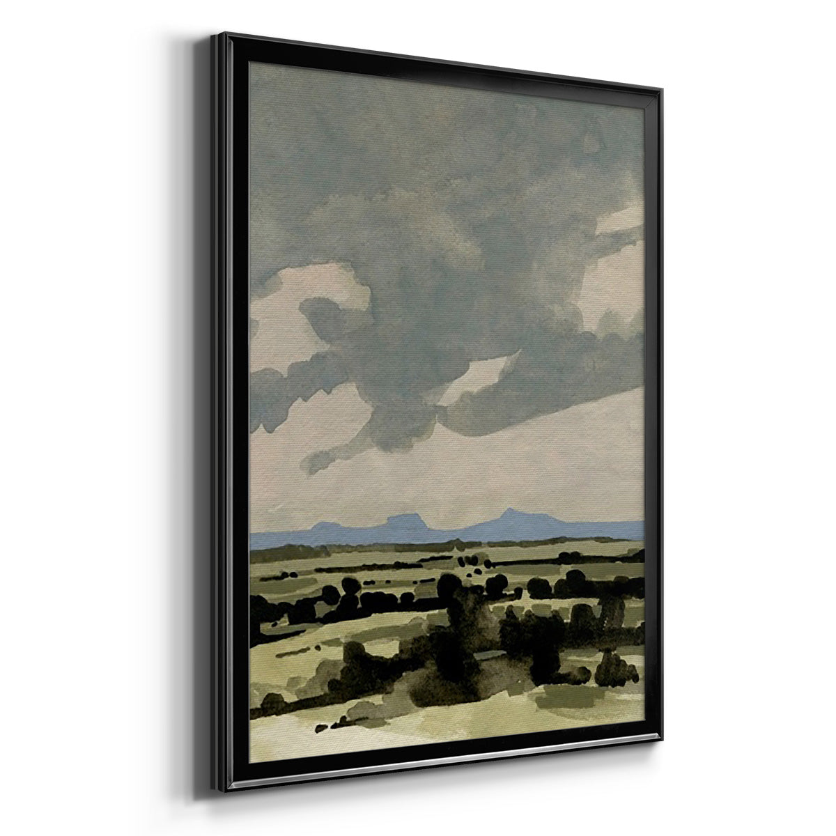 Pink Hazy Sky I - Modern Framed Canvas Print