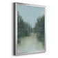 Marsh Morning Fog I - Modern Framed Canvas Print