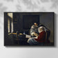 Girl Interrupted at Her Music, c. 1658-1659 - Floater Framed Canvas Print