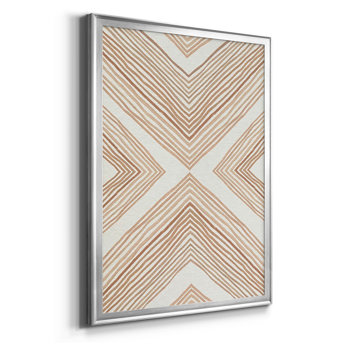 Diametric Clementine II - Modern Framed Canvas Print