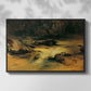 Wildbach (Wild Stream) - Floater Framed Canvas Print