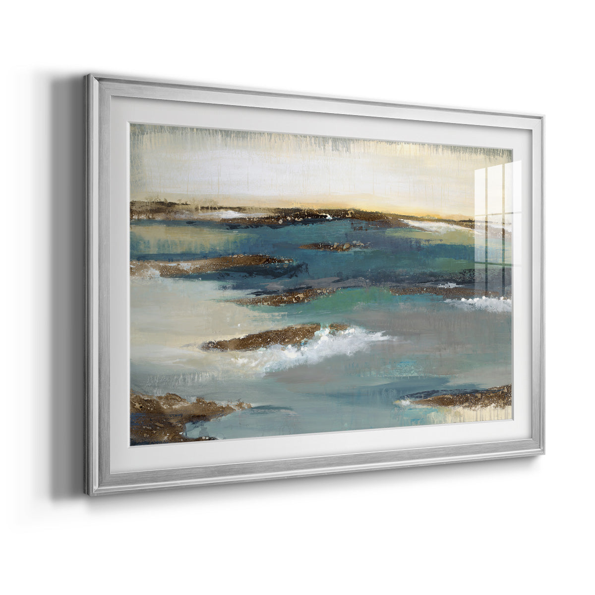 Coastal Bluffs - Modern Framed Art Print