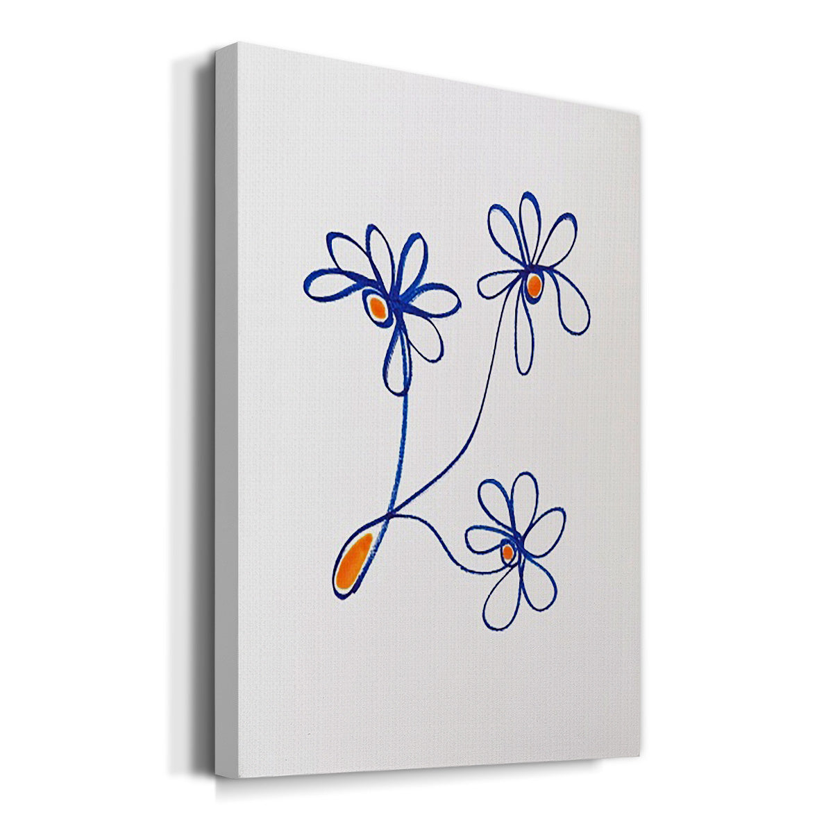 Wobbly Blooms III Premium Gallery Wrapped Canvas - Ready to Hang