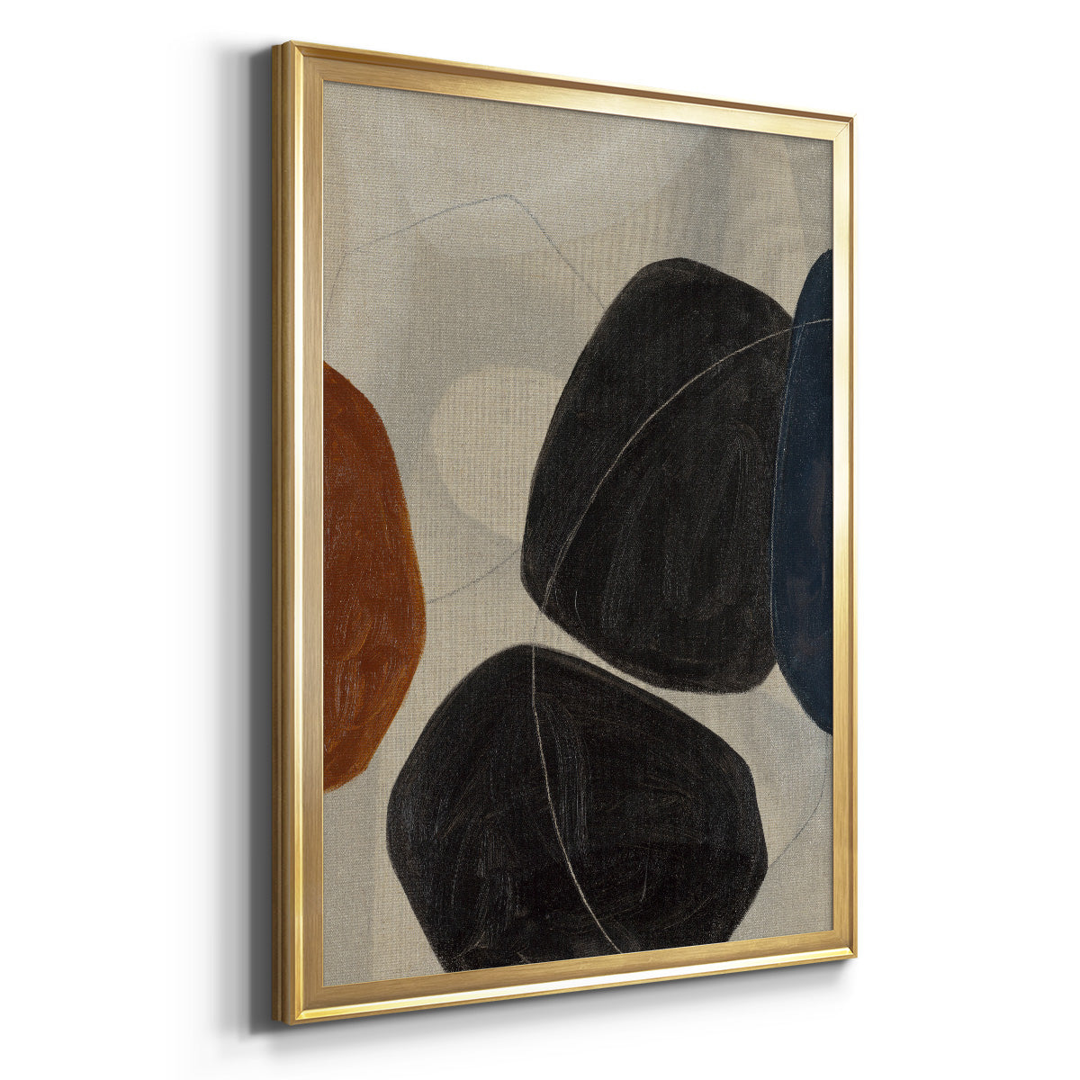 Gravity I - Modern Framed Canvas Print