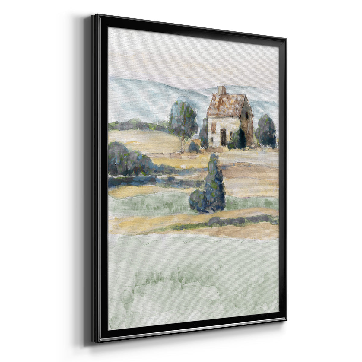 On the Countryside II - Modern Framed Canvas Print