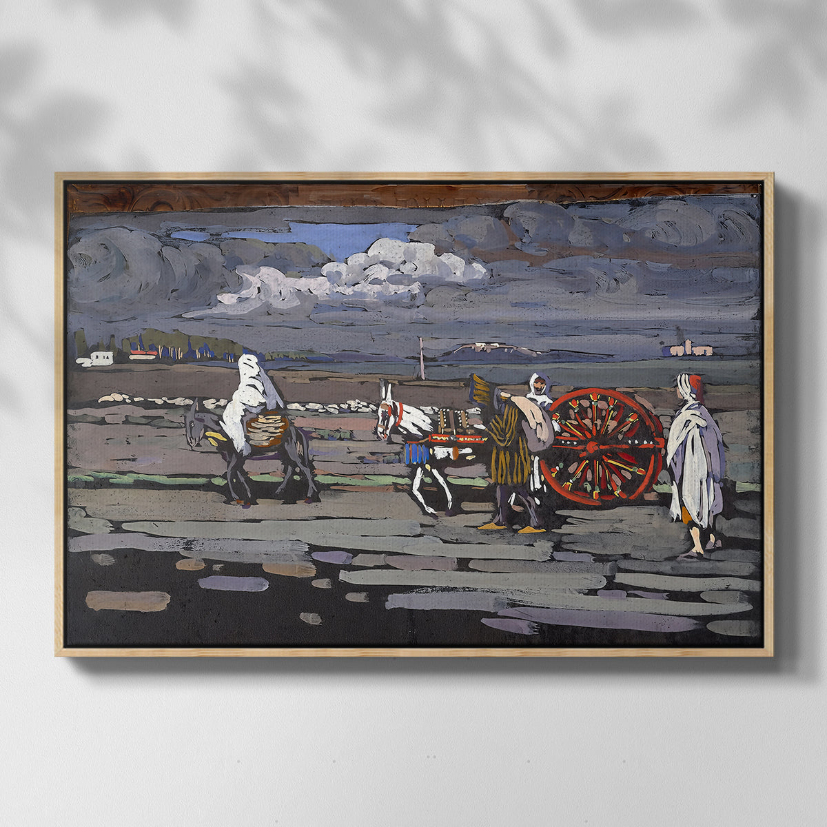 Country Road (Landstrasse), 1905 - Floater Framed Canvas Print