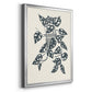 Growing Leaves II - Modern Framed Canvas Print