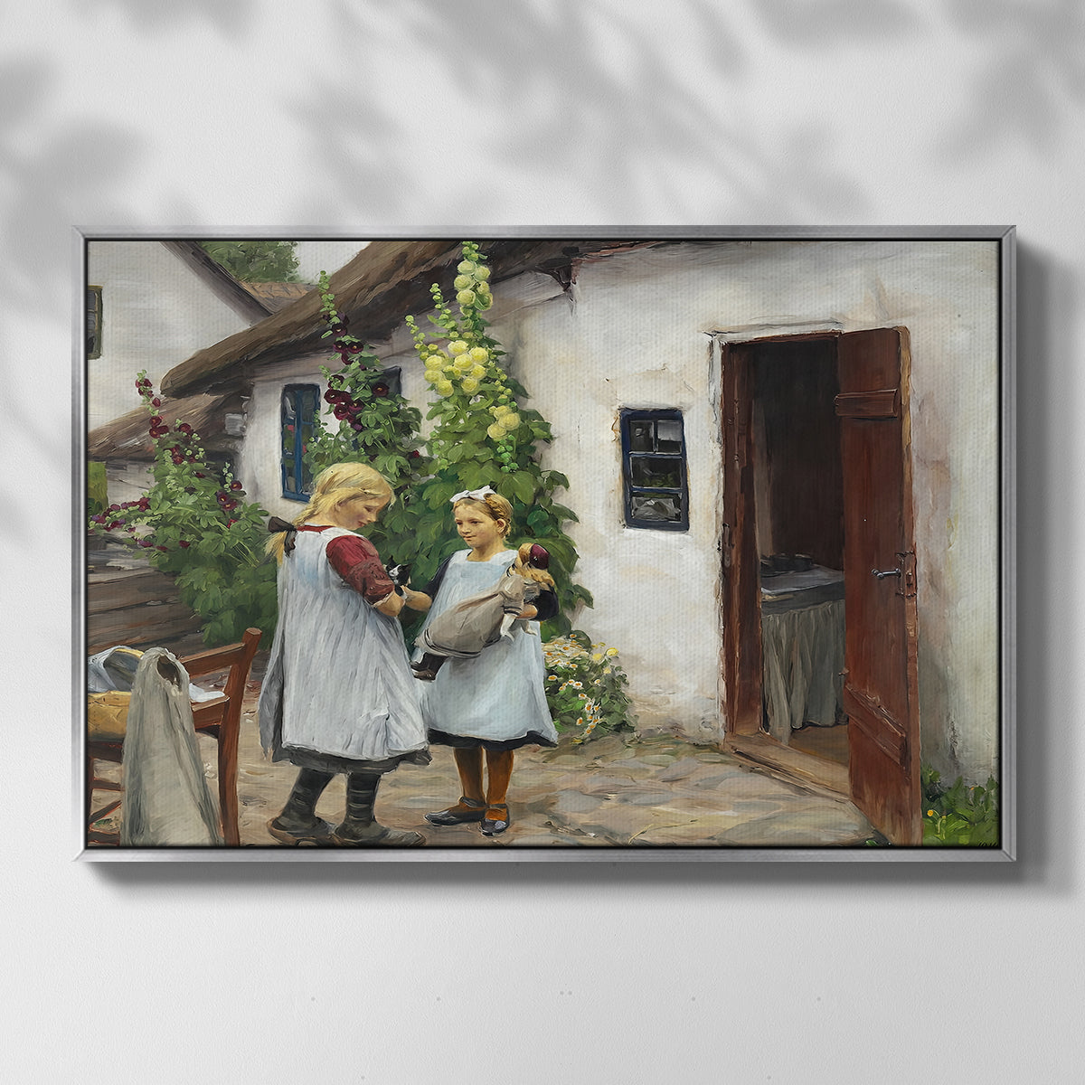 Have You Seen My Kitten?, 1914 - Floater Framed Canvas Print
