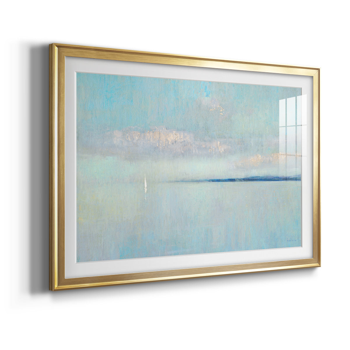 Sunrise Haze - Modern Framed Art Print