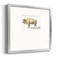 White Buffalo Premium Framed Print Double Matboard